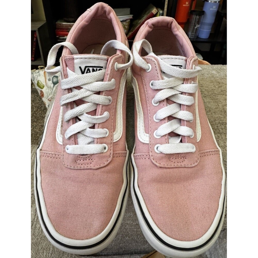 EUC Vans Ward Powder Pink Missy 5 / Women 6.5 Canvas Sneakers NWT
